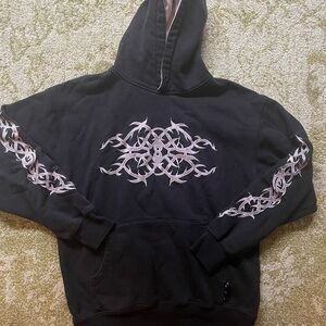 Y2K vintage sapphire lounge tribal hoodie